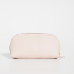 Custom Travel Makeup Bag for Women Portable Organizer Waterproof Purse with Gold Zipper Pink PU Leather Cosmetics Bag