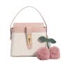 Custom 2024 Durable Vegan Leather Women Purses And Handbags With Embossed Pattern Tassel Design OEM ODM Supplier