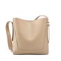 Women's niche high-end new cowhide bucket bag with large capacity single shoulder crossbody bag