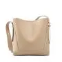 Women's niche high-end new cowhide bucket bag with large capacity single shoulder crossbody bag