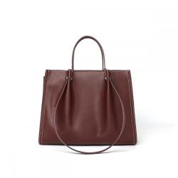 Custom Logo Female Vintage Real Leather Ladies Shoulder Tote Bags With Zipper For Women Large Capacity Handbags And Purses
