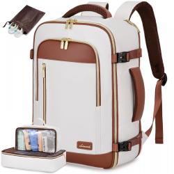 LOVEVOOK 40L Carryon Backpack Personal Item with 3 Packing Cubes Waterproof Business Weekender Overnight Luggage Travel Backpack