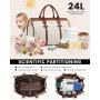 LOVEVOOK 4 in 1 High Quality Diaper Bag Tote with Changing Station & Pacifier Case Stylish Baby Bag for Mom Weekender Travel