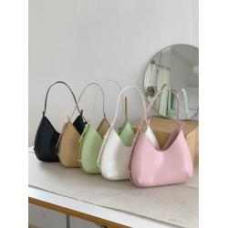 Fashion Factory Outlet Korean Bags Large Capacity Women Simple Underarm Shoulder Bag Ladies PU Leather Hand Bags