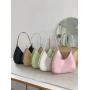 Fashion Factory Outlet Korean Bags Large Capacity Women Simple Underarm Shoulder Bag Ladies PU Leather Hand Bags
