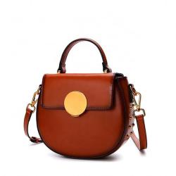 New Messenger Bag Fashion Leather Shoulder Bag Retro Leather Tote Saddle Bags