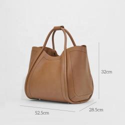 Wholesale Custom Logo Large Capacity Casual Ladies Tote Bags High Quality Pu Leather Fashion Hand Bags Luxury Women Tote Bags