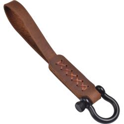 Stylish Vintage Crazy Horse Genuine Leather Key Ring Keychain Holder Promotional Leather Car Key Organizer Holder