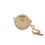 OEM Sac A Main En Rotin Bolsos De Paja Natural Handmade Round Women Rattan Summer Beach Woven Tote Shoulder Bags Bali Indonesia