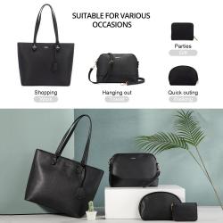 2022 custom hot sale LOVEVOOK factory high quality ladies 4 pieces set handbagsets crossbody bag with wallet women handbags