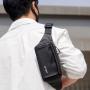 Portable Travel Large Capacity Fanny Pack Custom Print Logo PU Leather Phone Waist Bag Chest Bag Single Shoulder Bag