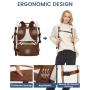 LOVEVOOK 17 inch Carry on Laptop Backpack 40L TSA Personal Item 4 in 1 Large Capacity Business Travel Backpack with Toiletry Bag