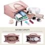 LOVEVOOK 2024 New Design Fashion Tote Shoulder Bag PU Leather Satchel Top Handle for Ladies Luxury Purses and Handbags for