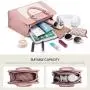 LOVEVOOK 2024 New Design Fashion Tote Shoulder Bag PU Leather Satchel Top Handle for Ladies Luxury Purses and Handbags for