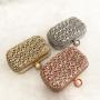 Wholesale trendy small handbags ladies purse gold evening bag rhinestone party bags women elegant bag