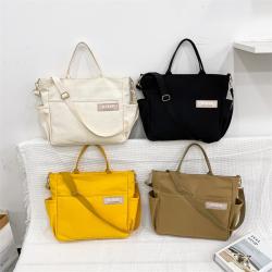 Wholesale Vintage Large Capacity Diagonal Handbag Casual Fashion Multi-pocket Canvas Tote Bag