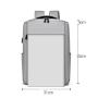 Large Capacity Custom Portable Waterproof Multi-pocket Business Anti Theft Computer With USB Men Backpack
