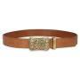 Wholesale vegetable tanned leather belt genuine leather men belt pin buckle belt for men not included buckle