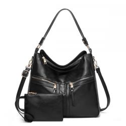 Popular large capacity handbags soft leather crossbody shoulder bag women bag set ladies hand bags