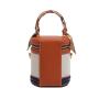 2024 Custom Canvas Leather Bucket Bag Handbag For Women Luxury With Scarf Charm