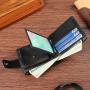 Horizontal wallet for men, PU business style, fashionable, multi-card slot, large capacity, multi-functional card holder