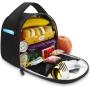 Gelory Custom Logo Women Lunch Bento Box Insulated Thermal Tote Lunch Cooler Bags For Work Office School Picnic