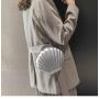 HR325 New Fashion Ladies Solid Matte Shell Bag Single Shoulder Chain Crossbody Women's Small Bag PC Material Zipper ID Phone Bag