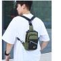 ZR566 Hot Selling Chest Bag Men New Waterproof Shoulder Bag Sports Travel Crossbody Bag Solid Color Oxford Cloth Backpack