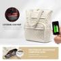 LOVEVOOK 2023 Fashion Diamond Quilted laptop Backpack Cute Girls Travel Work School Bag with USB Port Laptop Backpack for Women