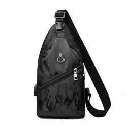 ZX040 Outdoor Daily Sports Men's One Shoulder Chest Bags Oxford Waterproof Crossbody Shoulder Bags Travel Hiking Messenger Bag