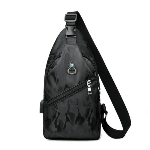 ZX040 Outdoor Daily Sports Men's One Shoulder Chest Bags Oxford Waterproof Crossbody Shoulder Bags Travel Hiking Messenger Bag