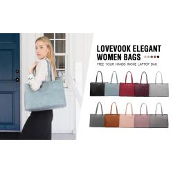 LOVEVOOK fashion 15.6 inch laptop handbag women ladies office business notebook hand bags large capacity womens laptop handbags