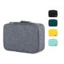 Gelory Modern Simple Fashion Zipper 600 D Polyester Lunch Bag Kids Gray Insulated Lunch Box