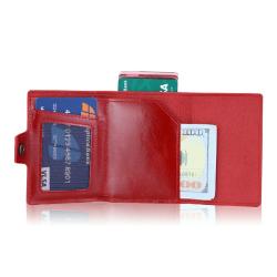 Wholesale Automatic Smart Wallet Aluminum Card Holder Customize Credit Card Holder Protector Pop up Design Aluminum Wallets
