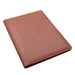 High quality leather file cover customized bill cover A4 size leather cover with logo