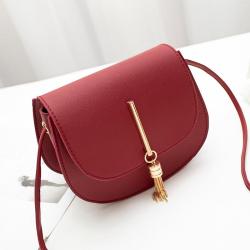 Small bag for women, new Korean style fashion single shoulder bag with tassels and small round bag