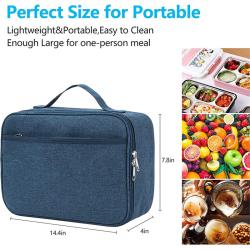 Insulated Lunch Bag Reusable Lunch Box for Office Work Picnic Beach Leakproof Freezable Cooler Bag