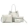 Four Pieces Of The Mother's Handbags For Ladies Girls Pure Color hand bags women handbag PU Leather bolsosparamujeres sac a main