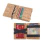 Fashion cork products card holder wallet rfid vegan cork magic wallet card holder with elastic band