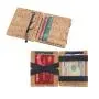 Fashion cork products card holder wallet rfid vegan cork magic wallet card holder with elastic band