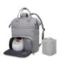 LOVEVOOK Quilted Waterproof High Quality Travel Double Layer Pumping Bag for Working Moms Breast Pump Backpack with Cooler Bag