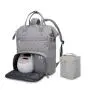 LOVEVOOK Quilted Waterproof High Quality Travel Double Layer Pumping Bag for Working Moms Breast Pump Backpack with Cooler Bag