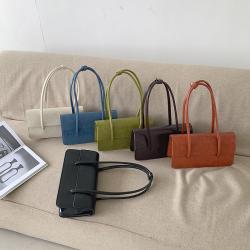Low Price Trend Retro Vintage Handbag PU Leather Fashion Women's Shoulder Bag Simple Rectangular Ladies Women's Hand Bags