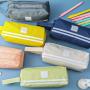 BD057 New Creative Student Stationery Bag Large Capacity Portable Pencil Bag Simple Fashion Storage Bags Custom Logo Pencil Box