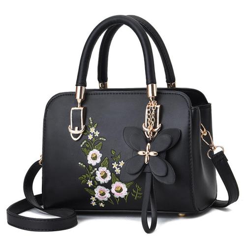 2022 Newest Fashion Patchwork Embroidery Flower new Crossbody ladies Bags Trendy PU Leather handbags for women luxury