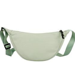 HR272 Unisex Nylon Crossbody Bag Female New Dumpling Type Lightweight Crossbody Waist Bag Women's Outdoor Underarm Shoulder Bag