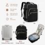LOVEVOOK 40L Multifunction Smart Travel Backpack with 3 packing cubes for Travelling Business 17in Laptop Backpack With USB Port