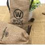 Natural Jute Hessian Hemp Drawstring Bag, Rustic Jute Packaging Bag