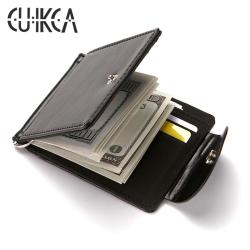 CUIKCA Credit Card Holder Slim Leather Men Wallet Bag Gift Minimalist Custom Print Oem Hot