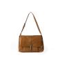Classic Black Square Bag Large Capacity Soft PU Leather Shoulder Bag Metal Lock Closure Flap Women's Messenger Bag